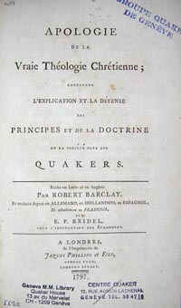 Apologie de la vraie théologie chrétienne, 1797 Apologie