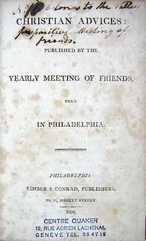 Christian Advices, 1808