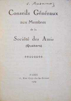 Conseils généraux, 1929