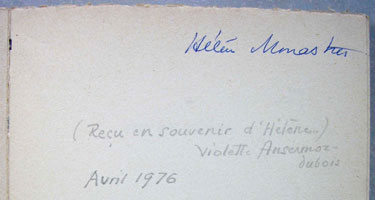 Hélène Monastier - Violette Ansermoz